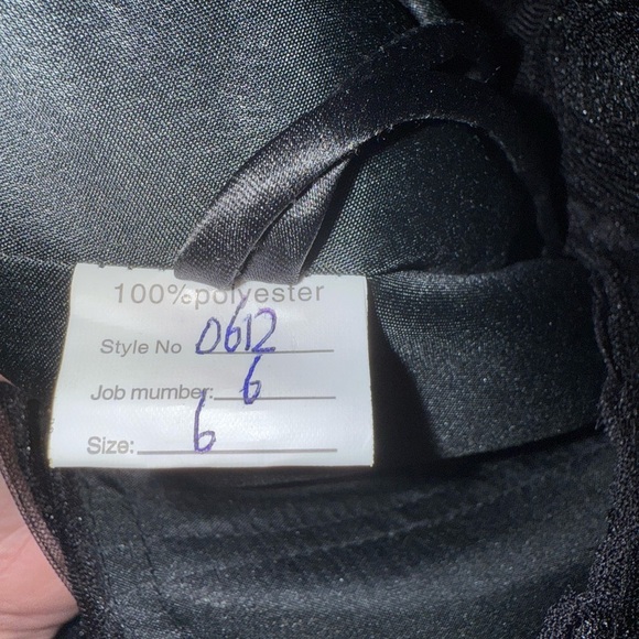 Black Wedding Dress / Evening Gown Size 6 NWT - Picture 5 of 13